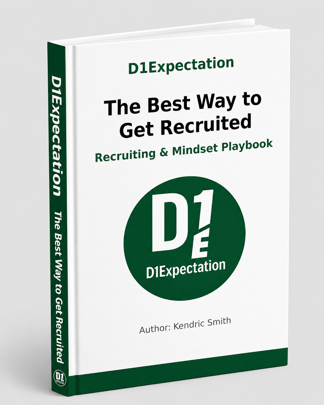 The Best Way to Get Recruited 3D playbook mockup